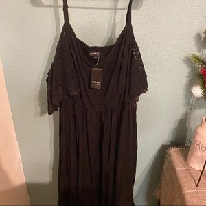 Torrid Black Cold Shoulder Dress